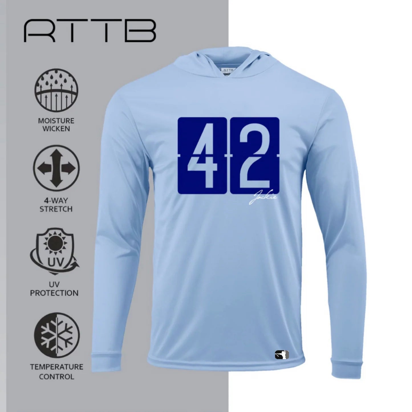 MENS 42 JACKIE ROBINSON ICON PERFORMANCE HOODIE