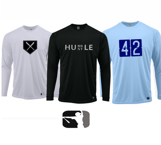 Mens 3 for 3 pack -  3 long sleeve performance shirts