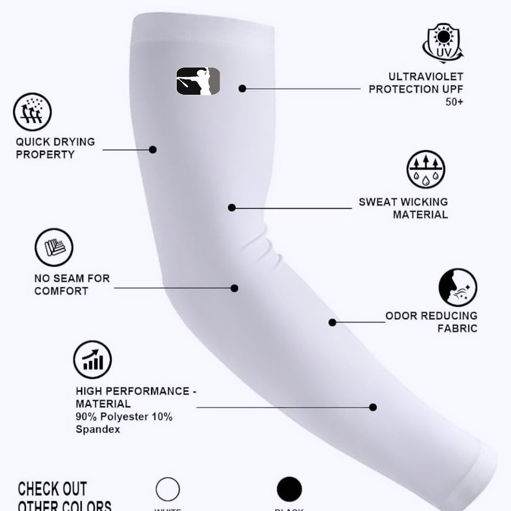 Performance arm sleeve (white)