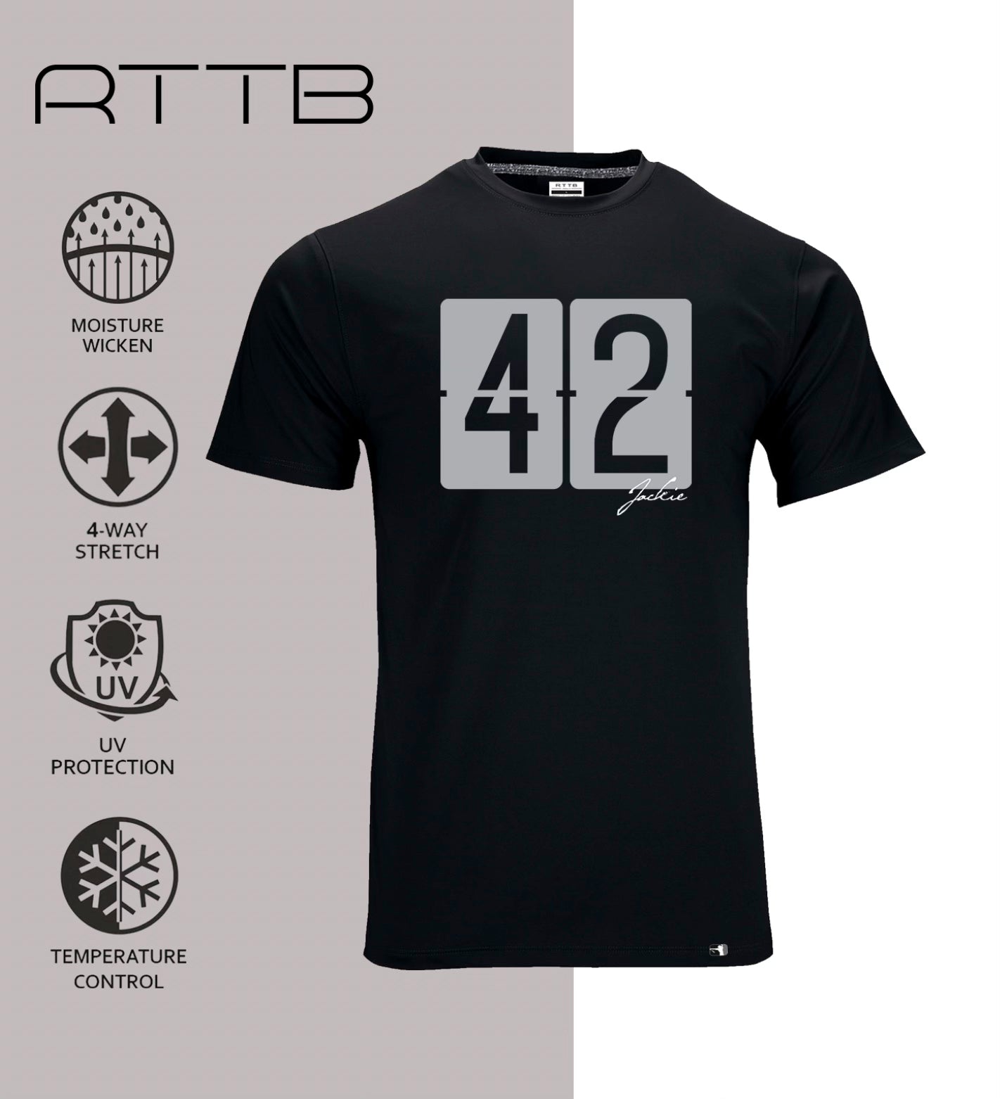 Mens Jackie Robinson icon shirt